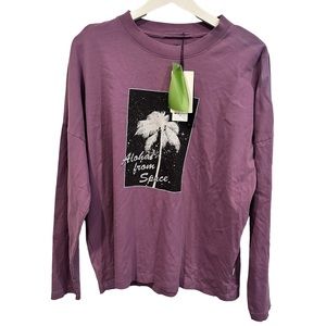 Urban outfitters NWT aloha from space quicksliver purple Long Sleeve M medium